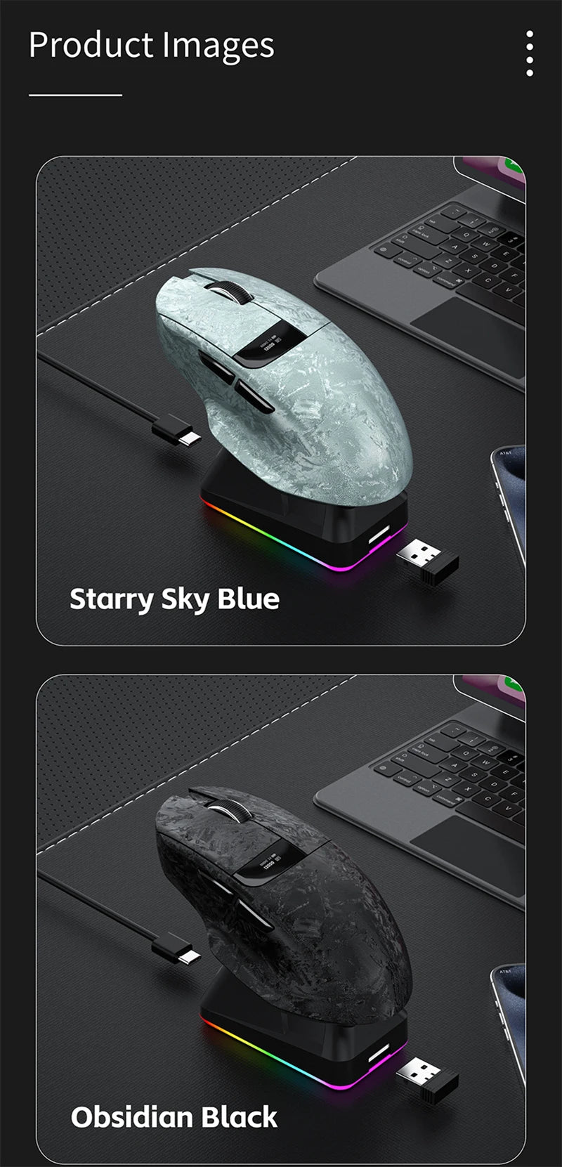 Ratón Inalámbrico Bluetooth Lenovo para Gaming, 35K DPI, Recargable USB-C