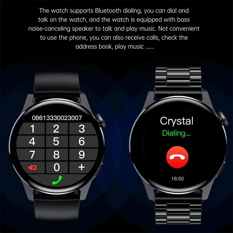 Smartwatch LIGE hombre, llamadas Bluetooth, pantalla AMOLED, resistente al agua