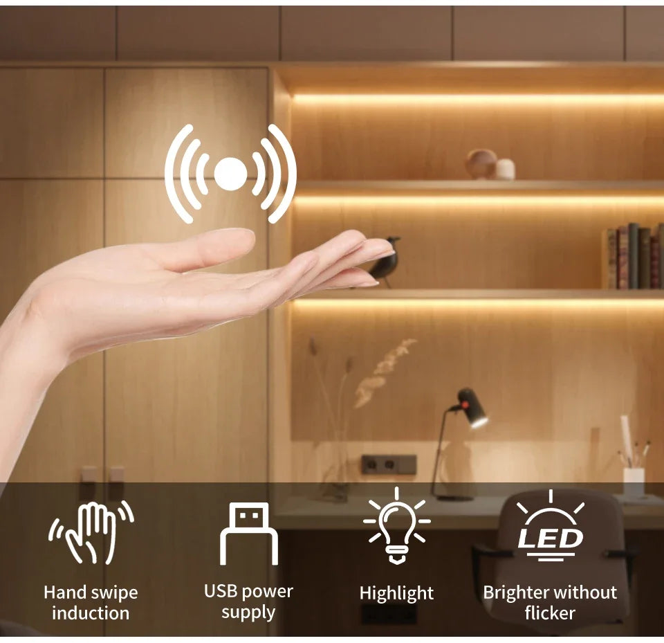 Tira LED para Gabinete con Sensor de Movimiento USB