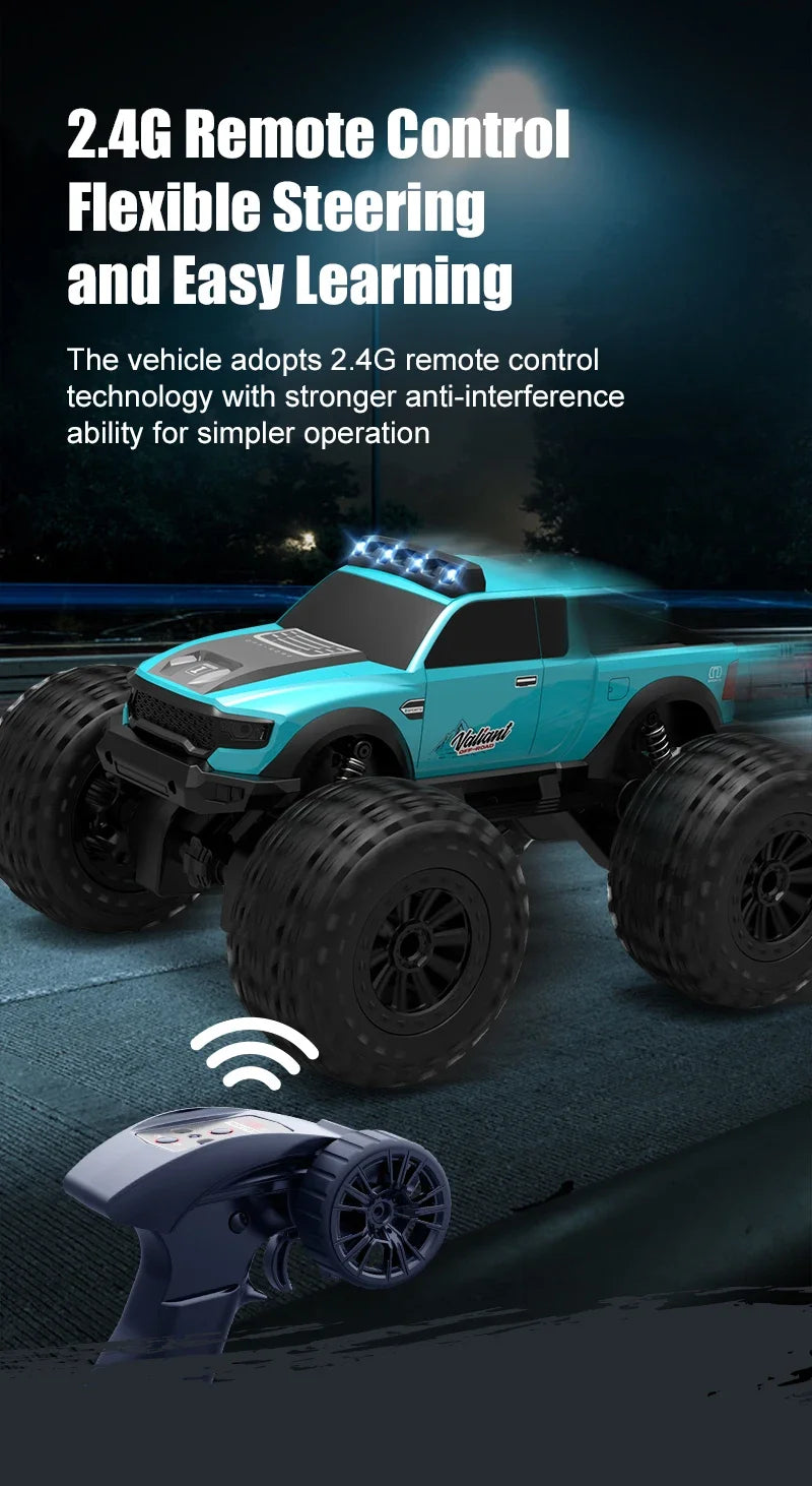 Auto RC Anfibio JJRC C8816 4WD Todoterreno con Luces LED 1:16