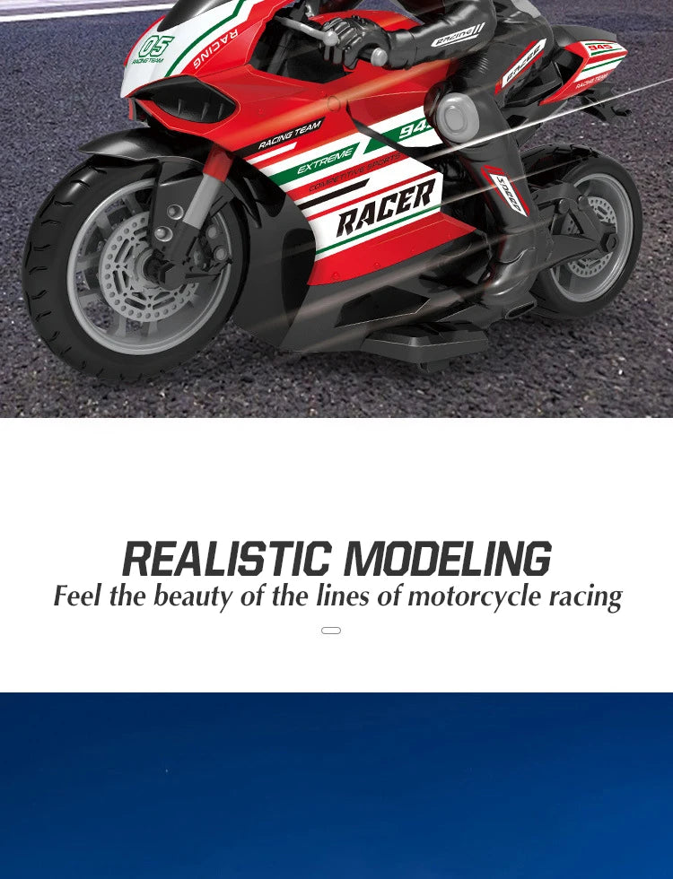 Moto RC 1:10 2.4G 4 Canales Alta Velocidad Control Remoto