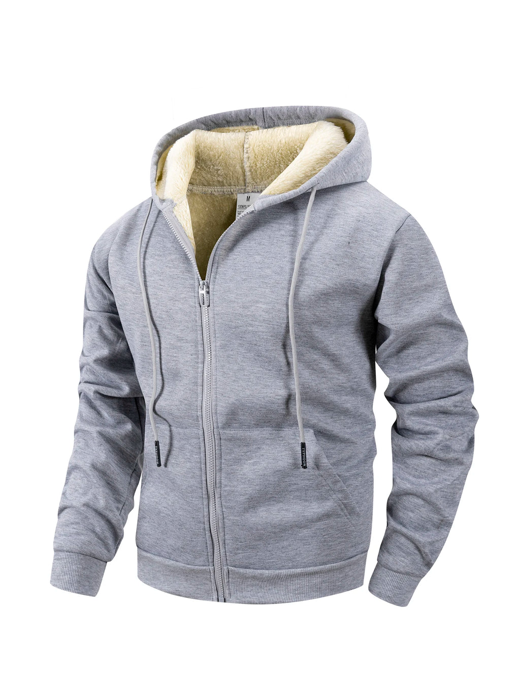 Buzo con Capucha y Cremallera de Vellón para Hombre