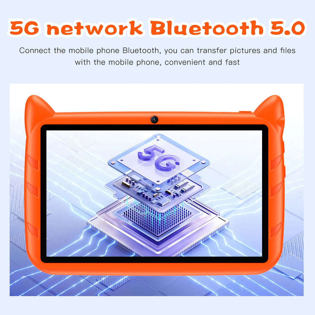 Nuevo Google 5G WiFi tabletas para niños 7 pulgadas Quad Core 4GB RAM 64GB ROM barato para niños regalo educativo aprendizaje 4000mAh Tablet Pc
