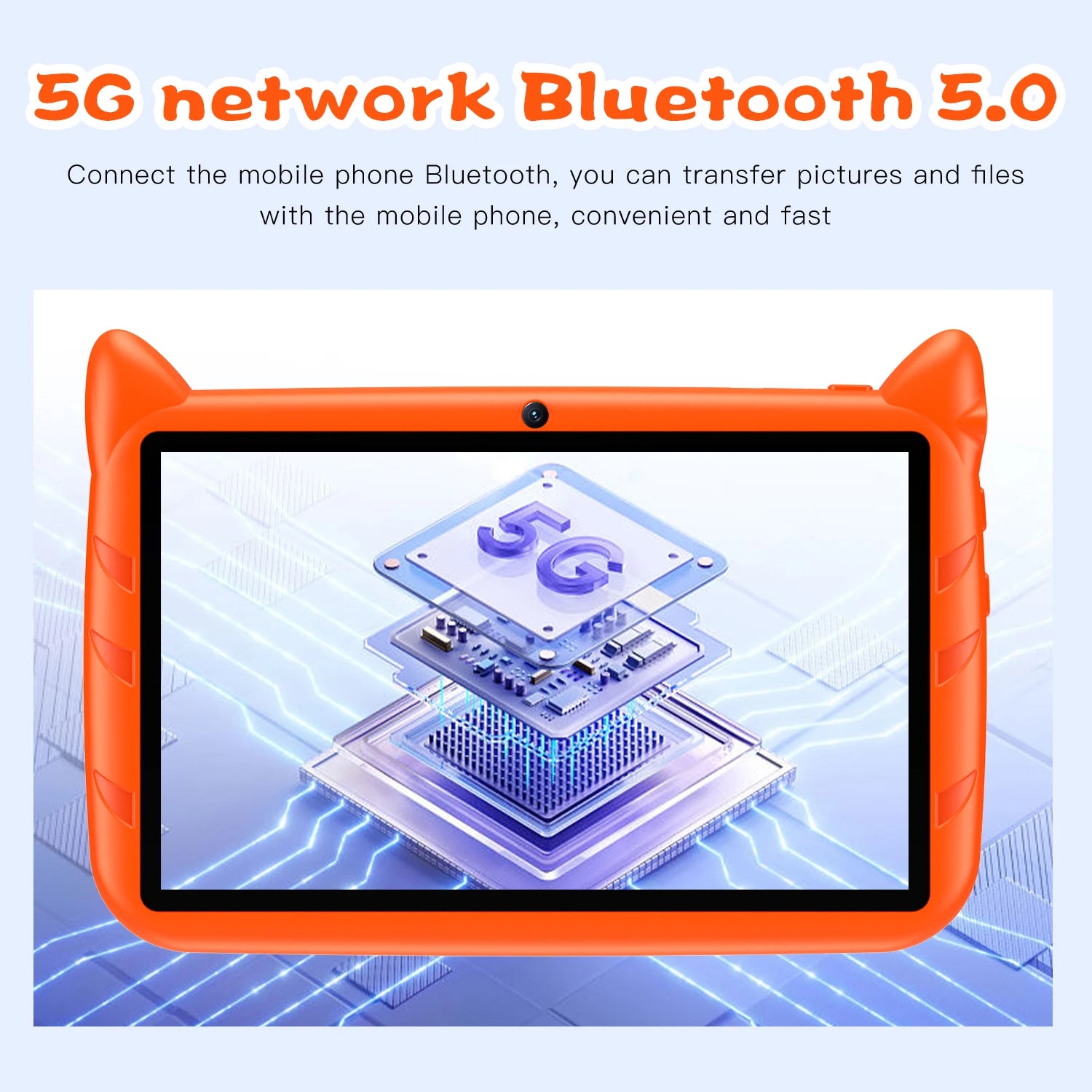 Nuevo Google 5G WiFi tabletas para niños 7 pulgadas Quad Core 4GB RAM 64GB ROM barato para niños regalo educativo aprendizaje 4000mAh Tablet Pc