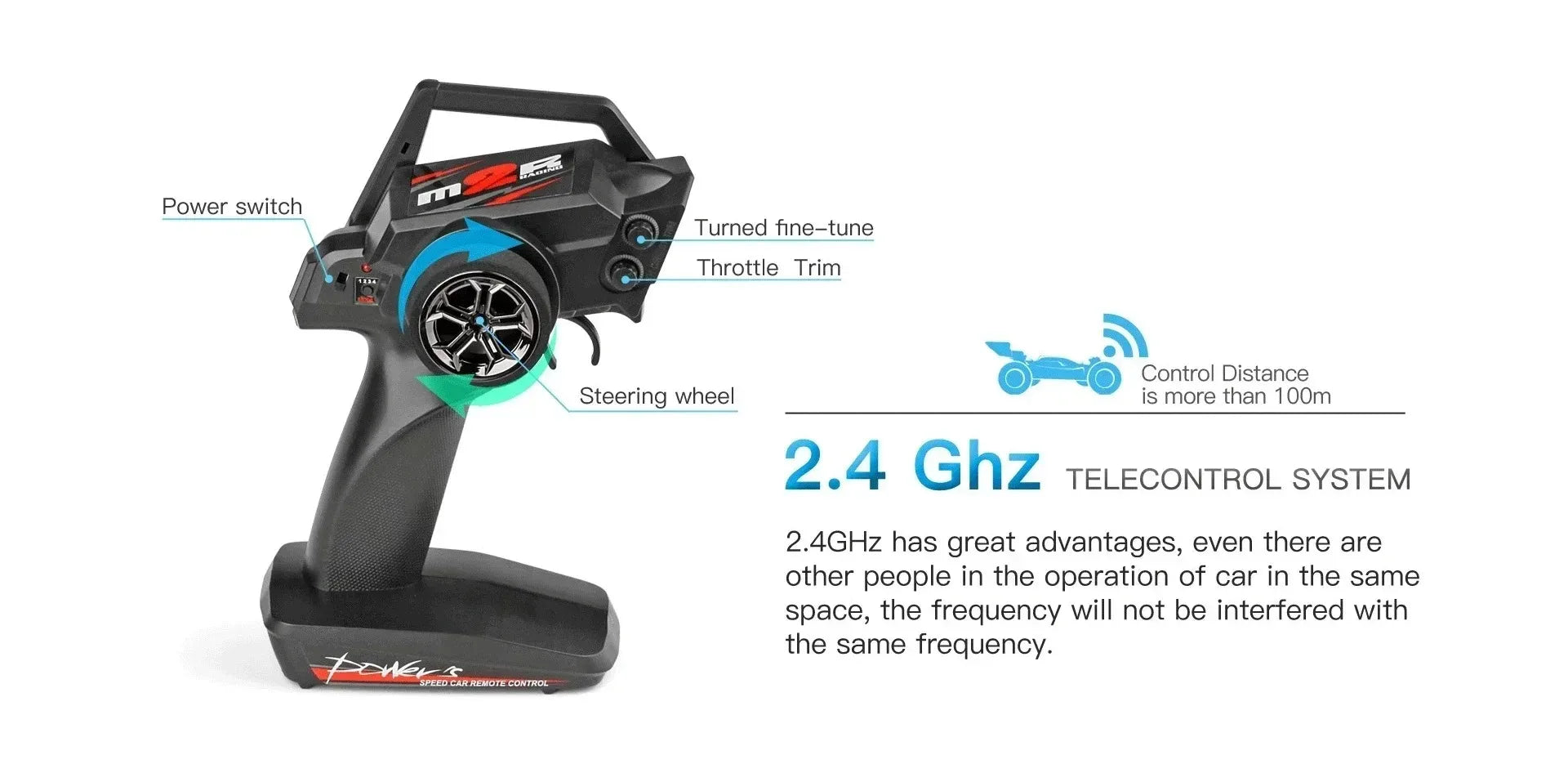 Coche Teledirigido WLtoys Todoterreno 4WD 2.4G hasta 75 km/h