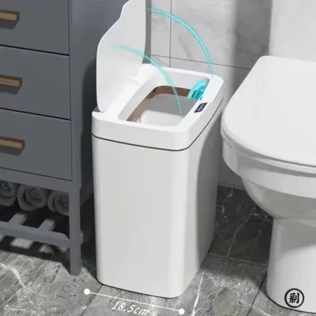 Cubo de basura inteligente con sensor táctil de 18L, eléctrico e impermeable para cocina y baño