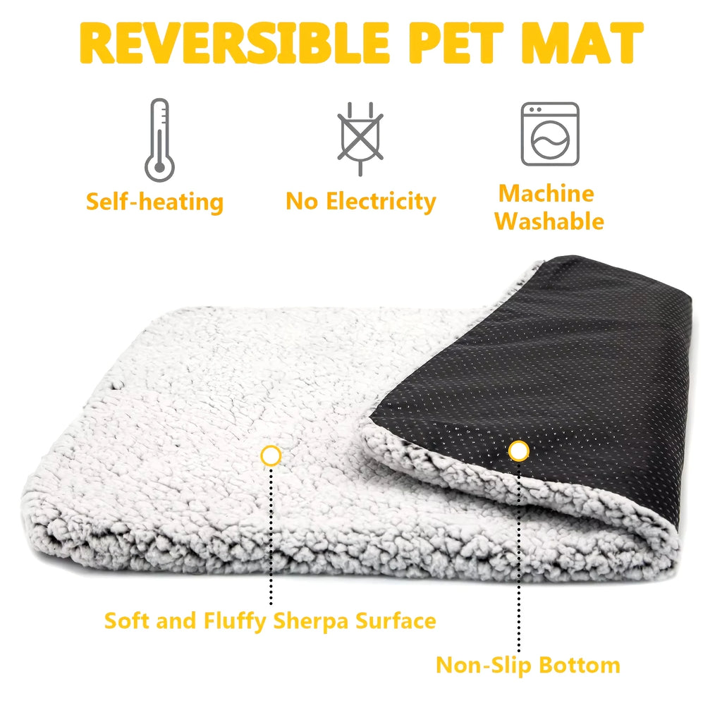 Almohadilla Autocalentable para Mascotas – Manta Térmica Lavable