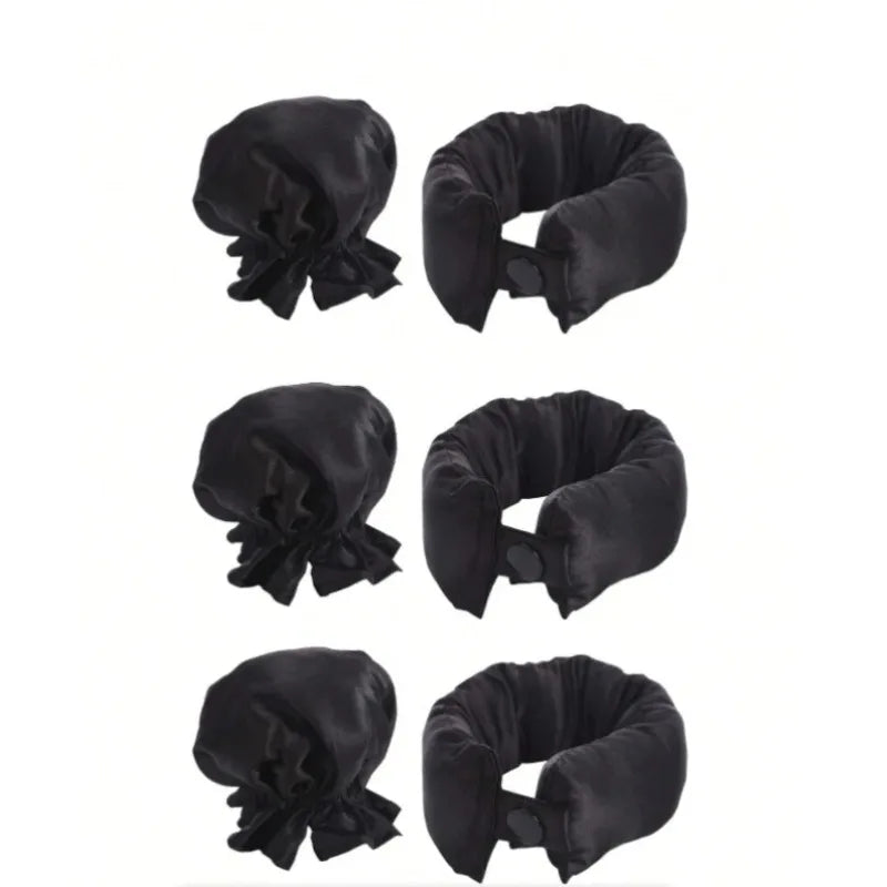 Rizadores de Satén sin Calor, Set 2/4/6 Piezas para Ondas Nocturnas