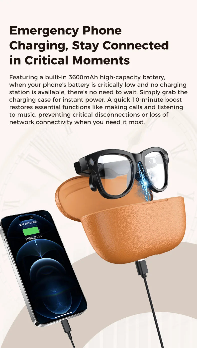 Gafas Inteligentes 2026 Cámara 800W y Traducción