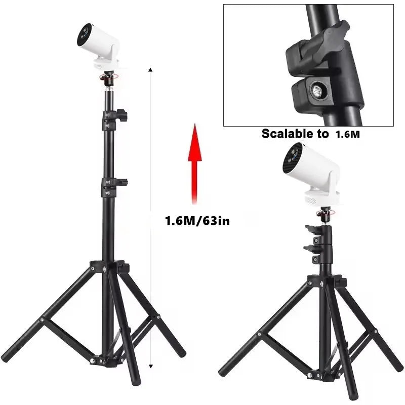 Soporte trípode portátil para mini proyector HY300, altura 50-160 cm