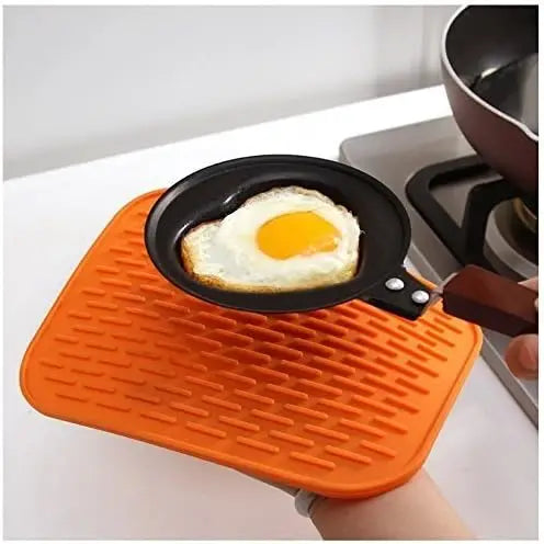 Soporte para ollas de silicona Flexible y duradero, posavasos para vajilla, soporte para ollas, almohadilla caliente antideslizante resistente al calor, almohadilla aislante para vajilla