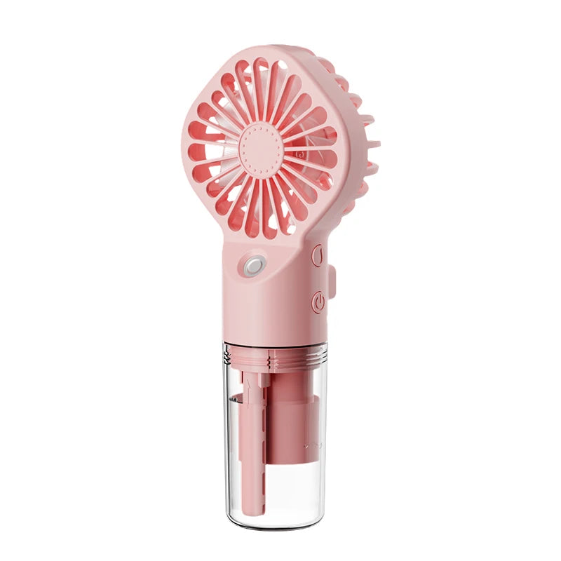 Ventilador de Mano con Rociador de Agua USB
