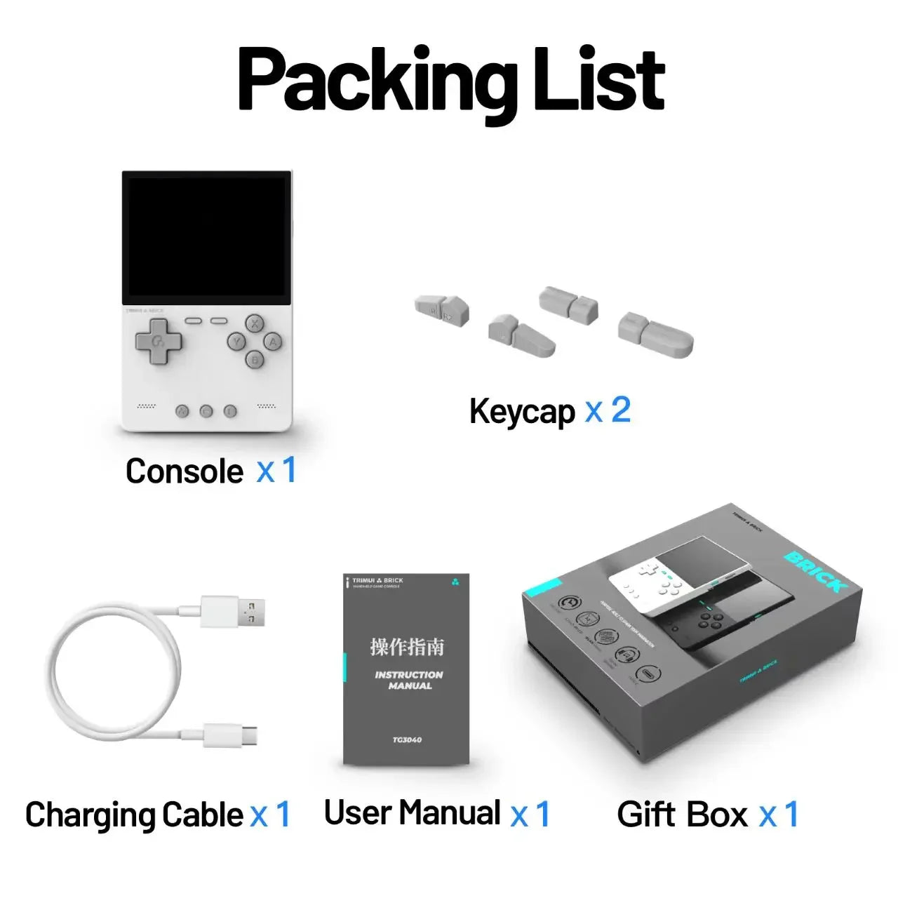 Consola de Juegos Retro Portátil con Pantalla IPS, Sistema Linux, Batería 3000mAh