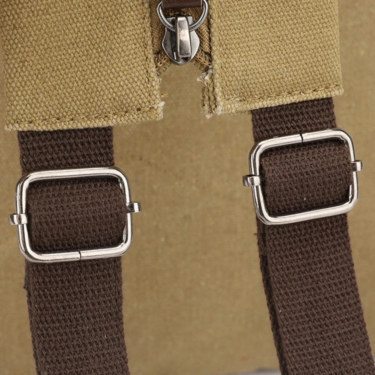 Mochila Retro de Lona Multifuncional para Senderismo