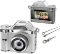 Mini cámara retro digital 1080P CCD con flash y montaje magnético para niños