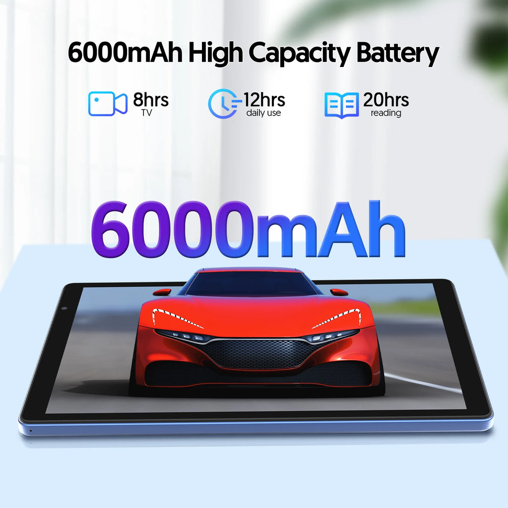 Tablet Android 14 de 10.1": 4GB RAM, 32GB ROM, Quad-Core, 6000mAh