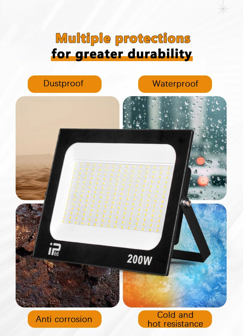 Reflector LED Exterior IP66 Impermeable para Jardín AC220V