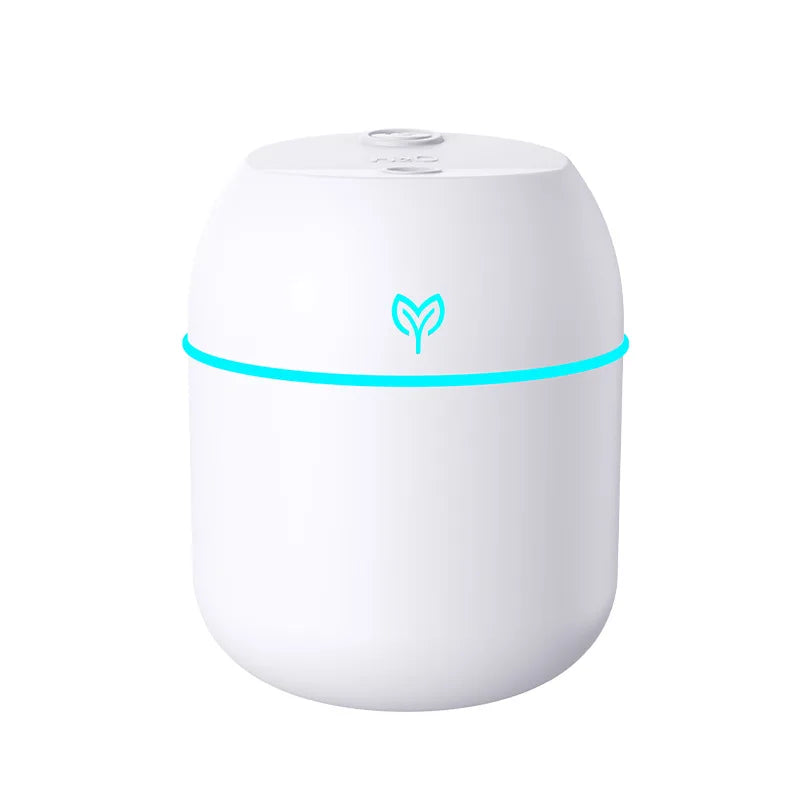 Humidificador ultrasónico USB portátil con difusor de aromas y luz LED
