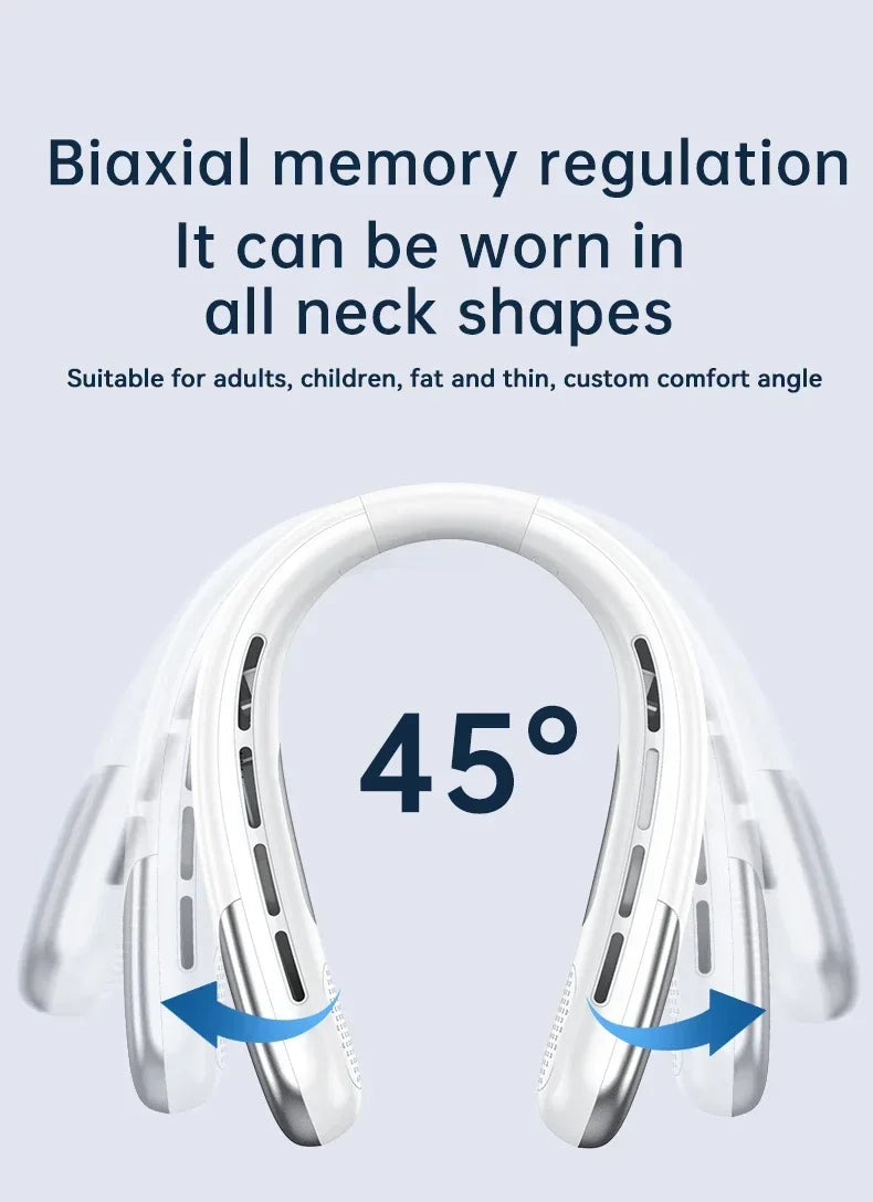 Ventilador de Cuello Recargable con 5 Velocidades