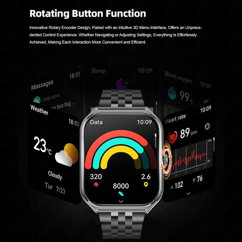 Reloj Inteligente Ultrafino AMOLED Deportivo 2026