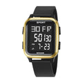 Reloj deportivo YIKAZE para hombre, reloj electrónico multifunción resistente al agua, reloj de pulsera Digital LED ultrafino para hombre y estudiante