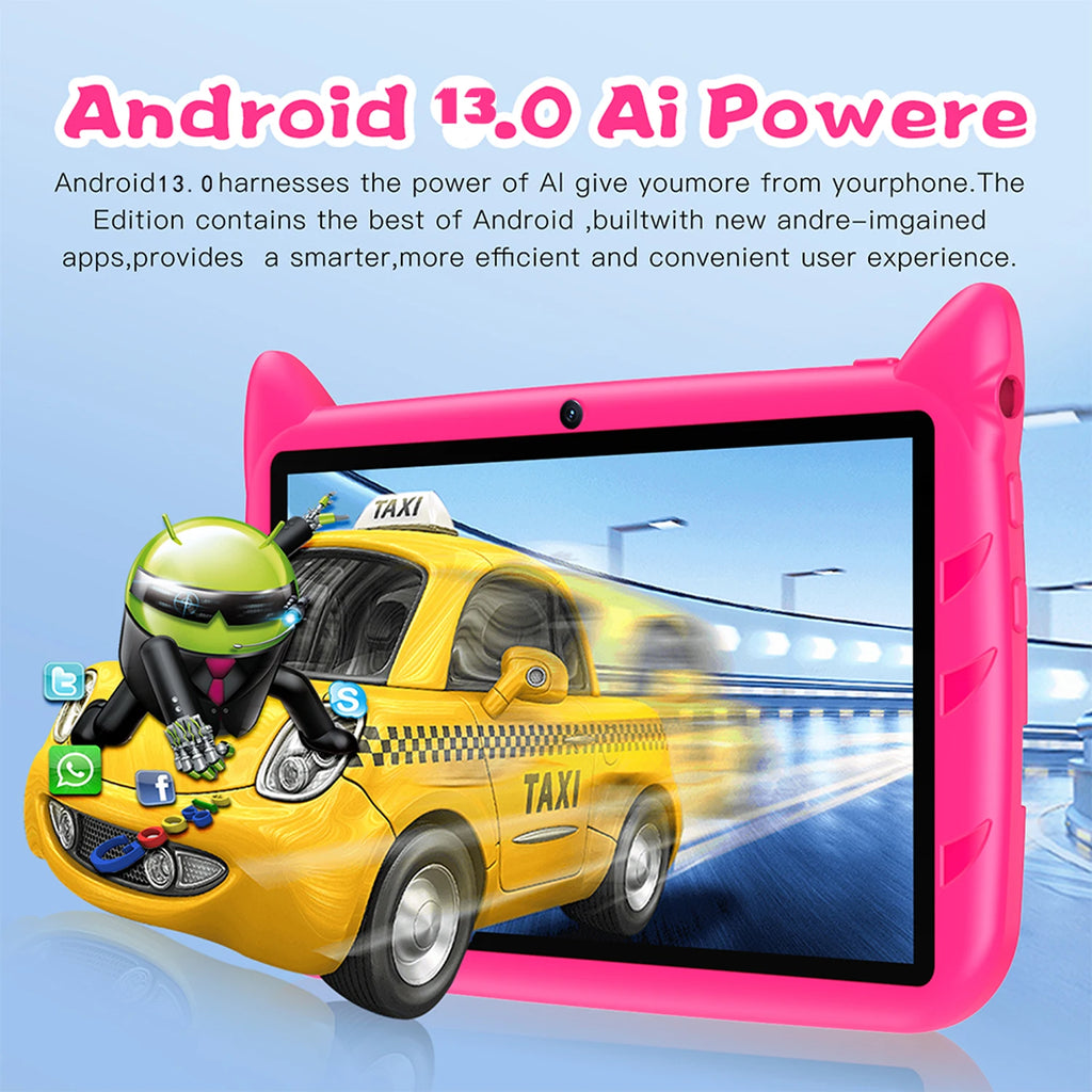 Nuevo Google 5G WiFi tabletas para niños 7 pulgadas Quad Core 4GB RAM 64GB ROM barato para niños regalo educativo aprendizaje 4000mAh Tablet Pc