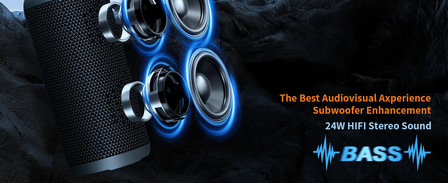 Ortizan X10P Altavoz Bluetooth con Luz LED IPX7