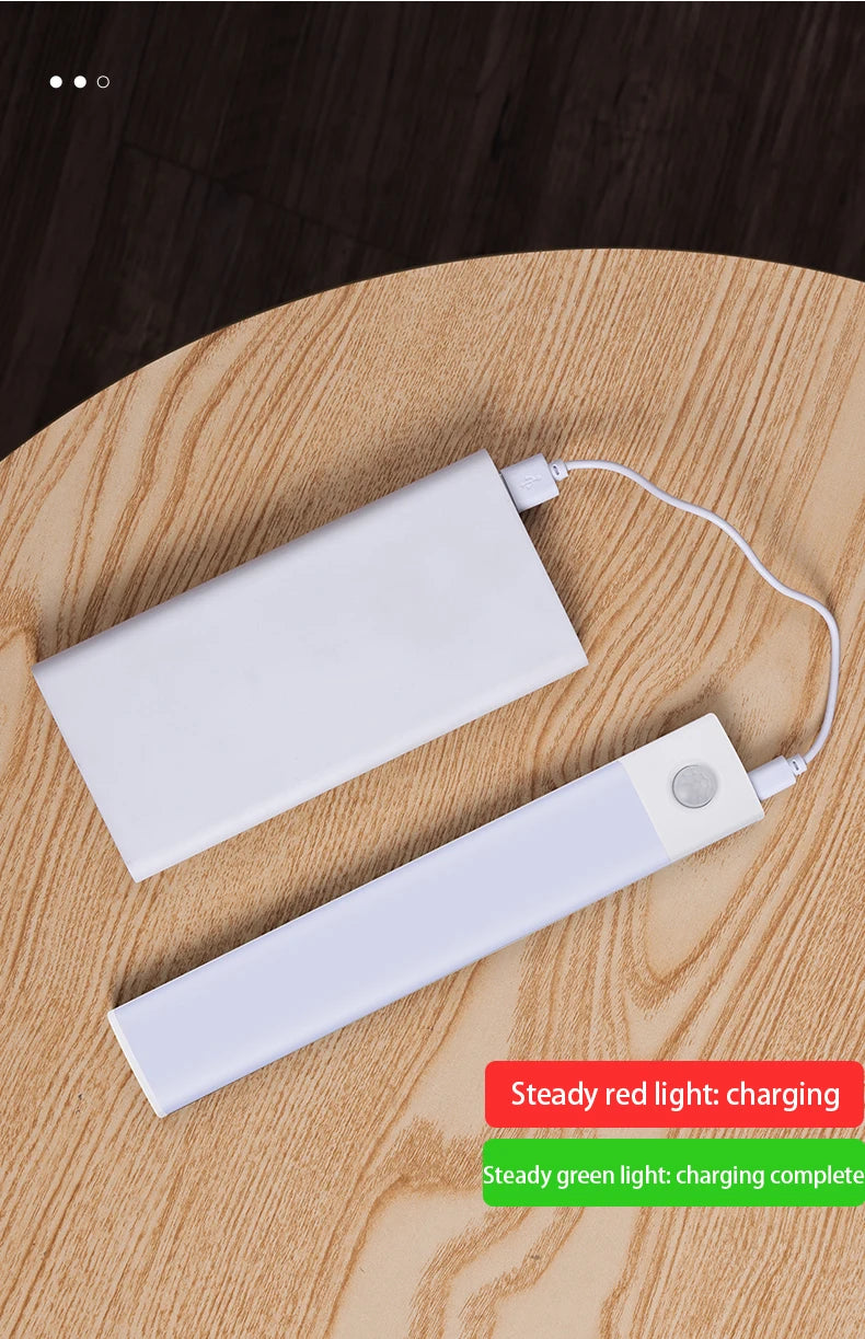 Luz Nocturna LED USB con Sensor para Gabinete