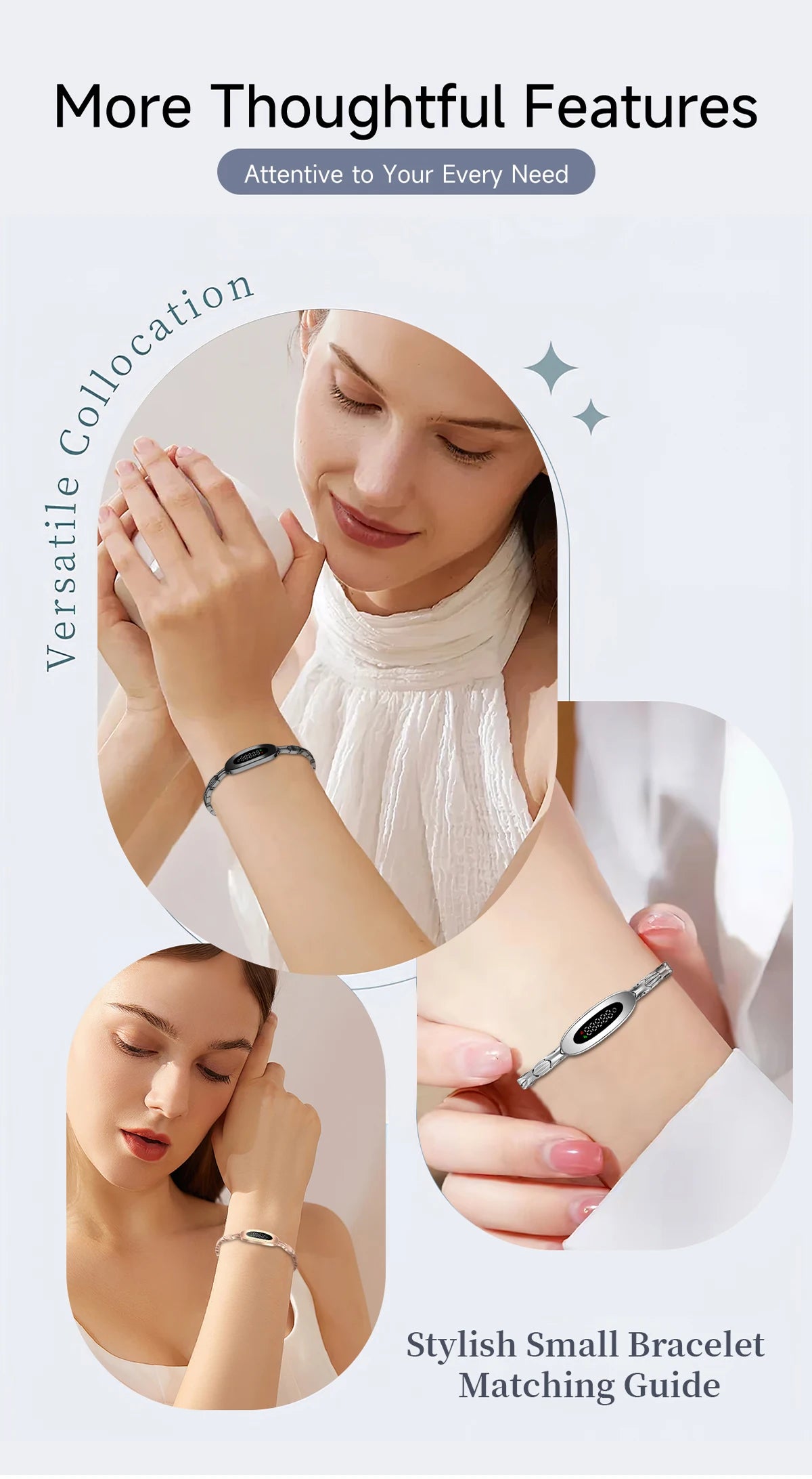 Reloj Inteligente Deportivo de Lujo para Mujer