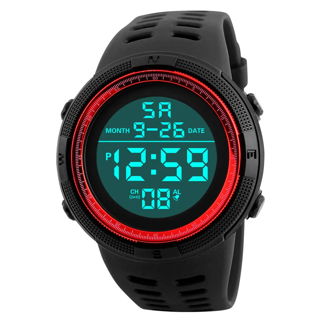 Reloj Digital para hombre, reloj de pulsera deportivo militar, relojes deportivos multifunción resistentes al agua, reloj electrónico para niños y estudiantes, regalos para hombres
