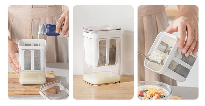 Filtro de yogur colador de alimentos máquina de yogur griego pantalla de filtro extracción en frío herramientas de separación de suero separador de humedad de queso