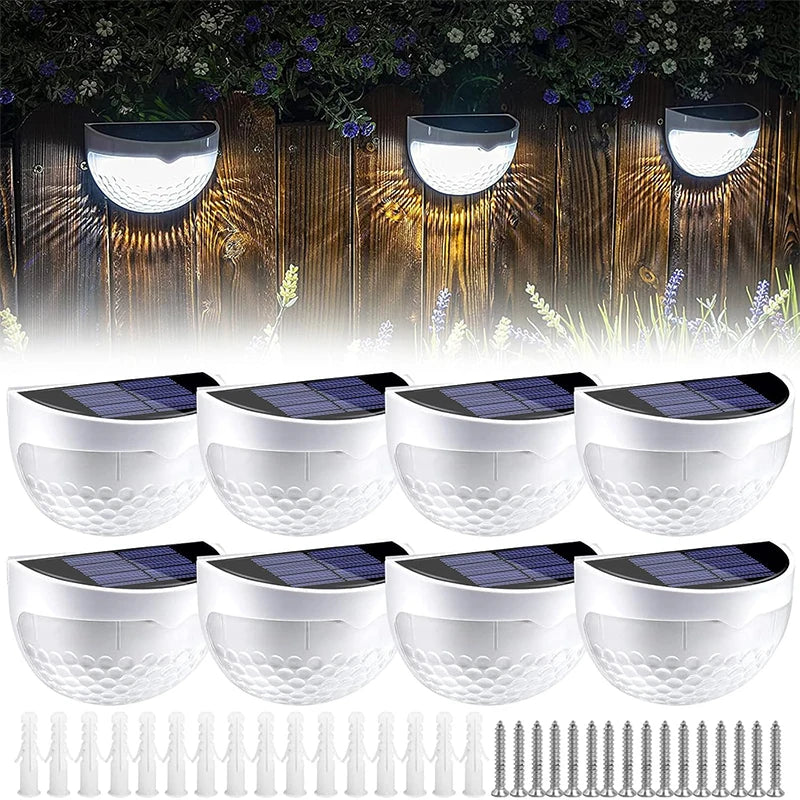 Set de 6 Lámparas Solares LED para Jardín y Valla