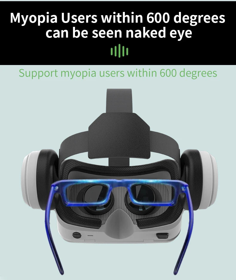 Gafas de realidad Virtual VR, dispositivos de auriculares 3D, lentes para casco Viar, inteligentes para teléfonos inteligentes, auriculares para teléfono móvil Realidade