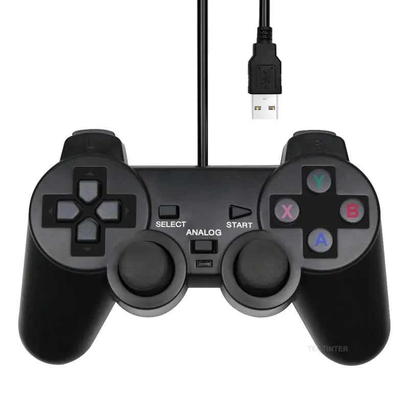 Joystick USB con Cable para Juegos de PC, Controlador de Juegos para Computadora Portátil con Windows, WinXP, Win7, Win8, Win10, Accesorios para Juegos