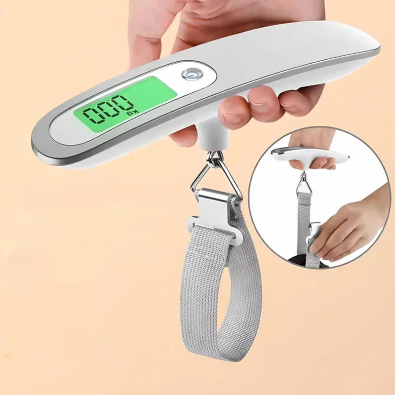 Báscula Colgante Digital para Equipaje 50KG con Retroiluminación