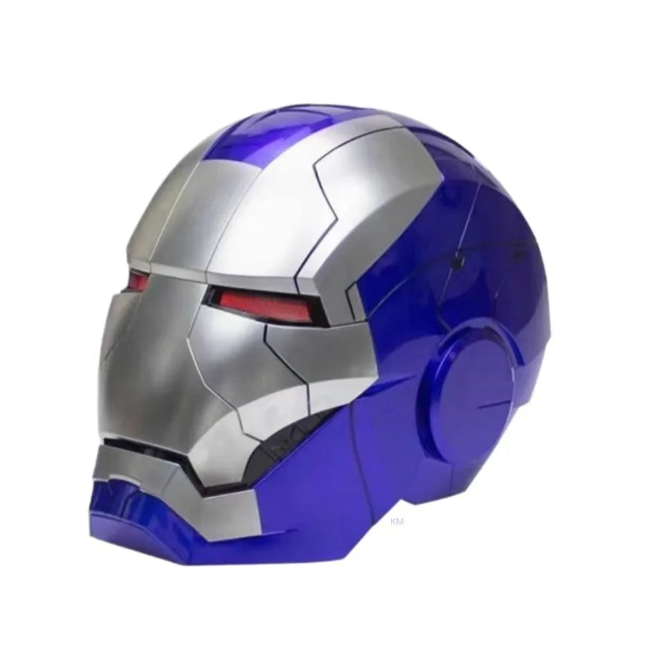Casco de Iron Man de Marvel, Escala 1:1, MK50 MK5 MK17, con Control por Voz y Ojos Luminosos, Modelo Coleccionable para Adultos, Juguete de Navidad
