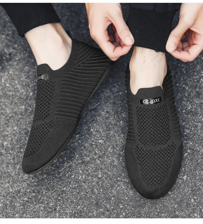 YRZL-mocasines de conducción suaves para hombre, zapatos planos de alta calidad para caminar, mocasines informales de malla transpirable, sin cordones