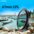 Filtros CPL y ND 32/400 con Clip Universal APEXEL para Móvil y DSLR