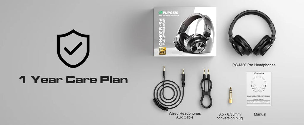 Auriculares de estudio DJ auriculares profesionales 40kHz estéreo de alta resolución 3,5mm/6,35mm conector de Audio grabación con cable auriculares Monitor de Audio