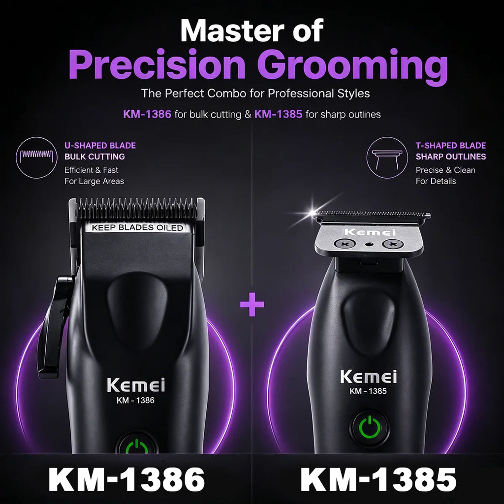 Cortadora de Pelo Profesional para Hombre, Cuchilla DLC, Motor DCM 7500 RPM
