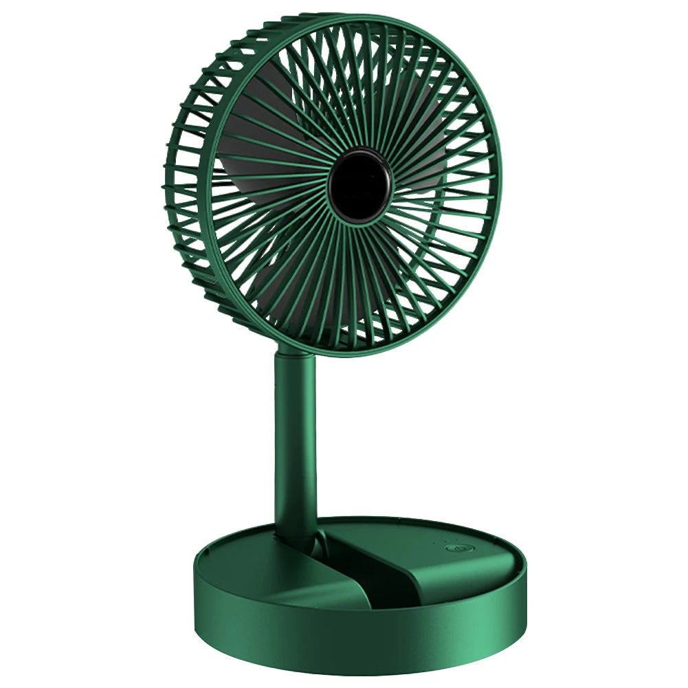 Ventilador de Escritorio Plegable Recargable USB con Tecla Táctil