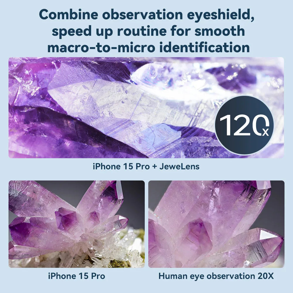 Microscopio Portátil APEXEL 120X con Luz LED para Smartphone