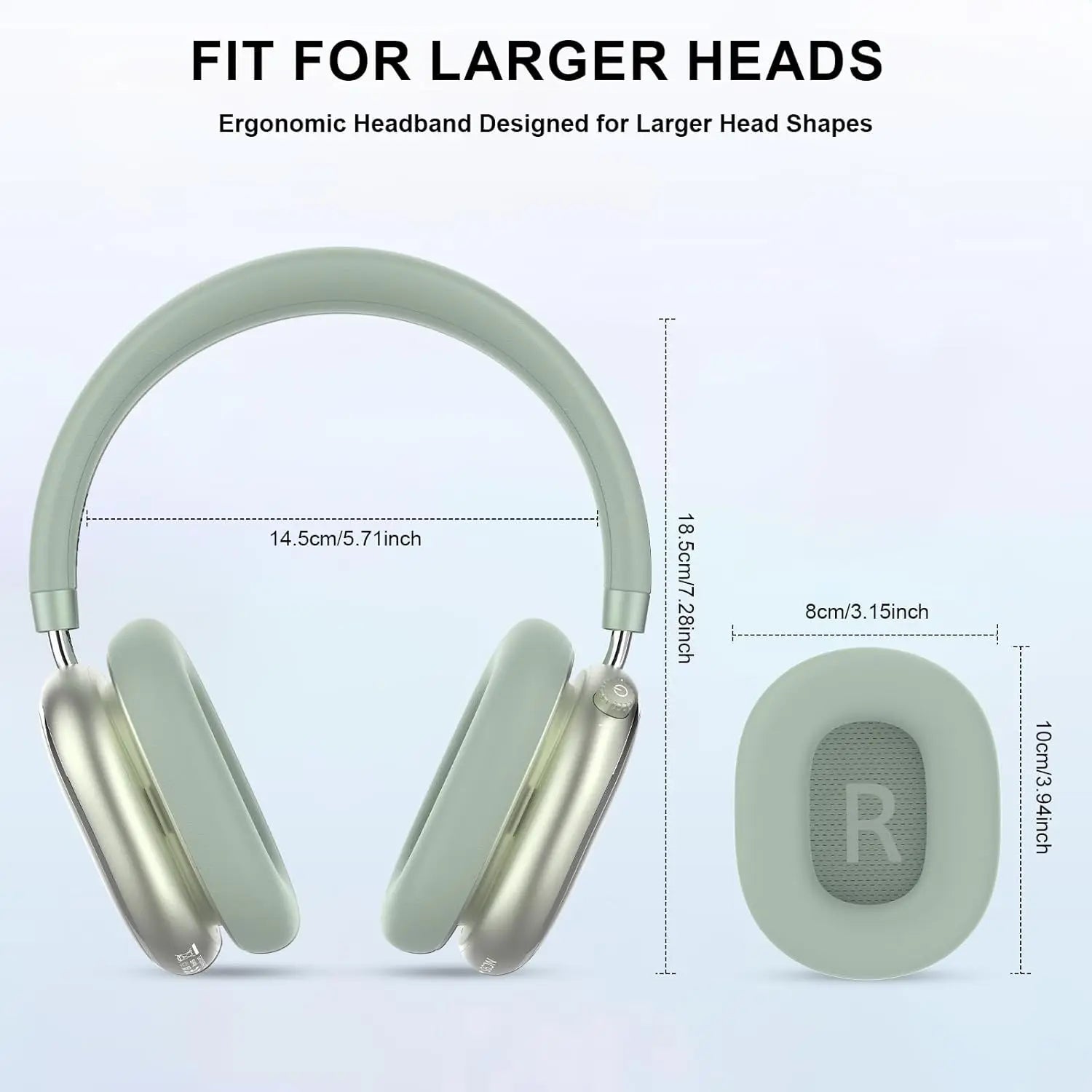 Auriculares híbridos con cancelación activa de ruido con perilla de control 65H de reproducción auriculares sobre la oreja inalámbricos Bluetooth 6,0 Audio de alta resolución