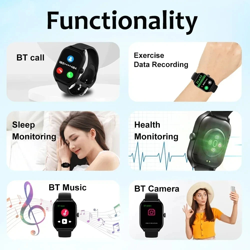 Reloj Inteligente con Pantalla HD 2.01 Pulgadas y Llamadas Bluetooth