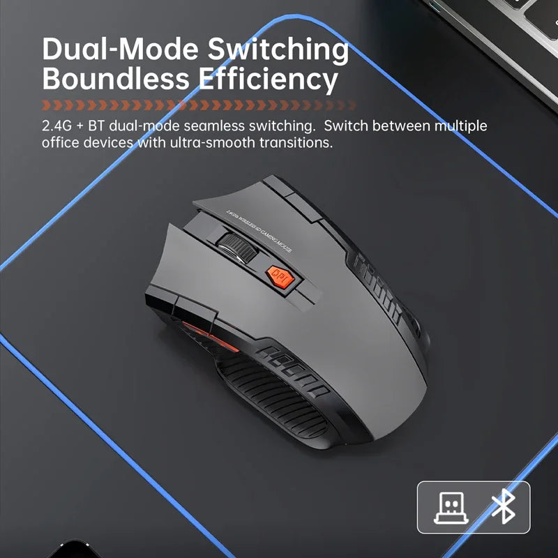 Ratón Inalámbrico Lenovo Modo Dual Bluetooth 2.4GHz Recargable