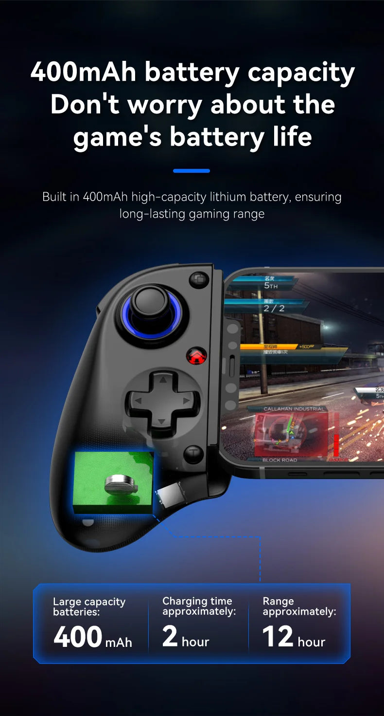 Controlador inalámbrico Bluetooth para teléfono, mando para Switch, PS4, PS3, Xbox, iPhone, Android, Steam, móvil, PC, control de juegos.