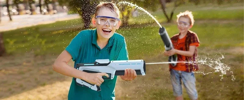 Pistola de Agua Eléctrica para Adultos, Potente Pistola de Agua Automática con Succión, Regalo de Verano, Juego para Playa, Piscina, Jardín, Diversión al Aire Libre
