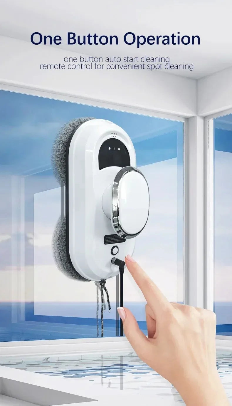 Robot inteligente para limpieza de ventanas, limpiador de cristales eléctrico con Control remoto para el hogar, limpiador de ventanas de balcón de gran altura