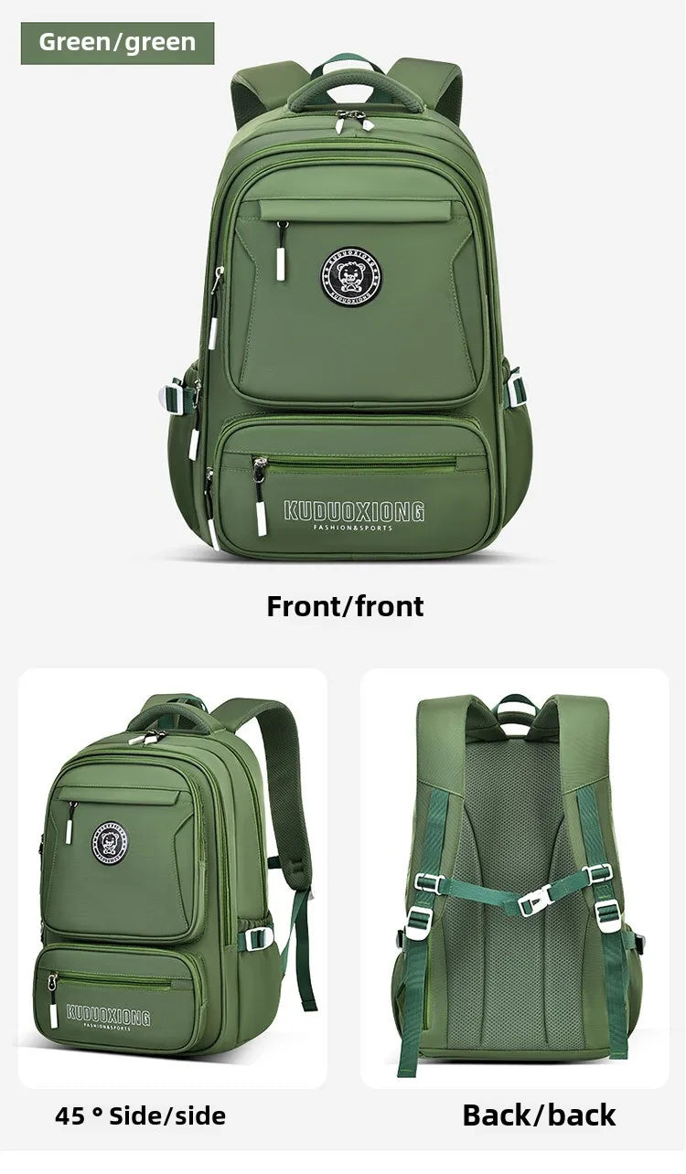 Mochila de escuela secundaria primaria, mochilas escolares para adolescentes, mochila para estudiantes de secundaria, mochila de viaje deportiva de gran capacidad para hombre
