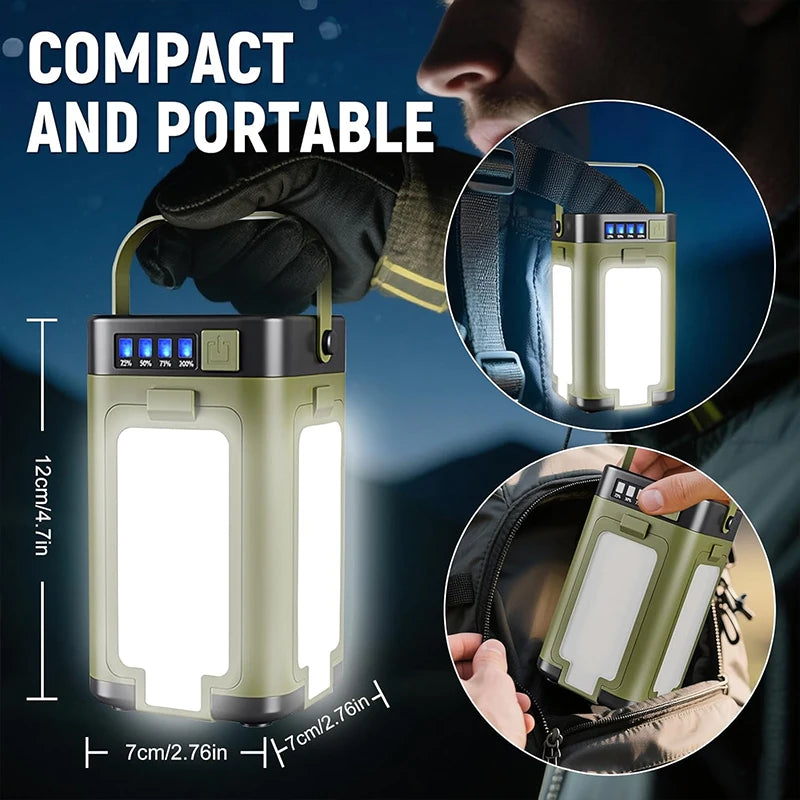 Lámpara Solar de Camping Recargable IPX4